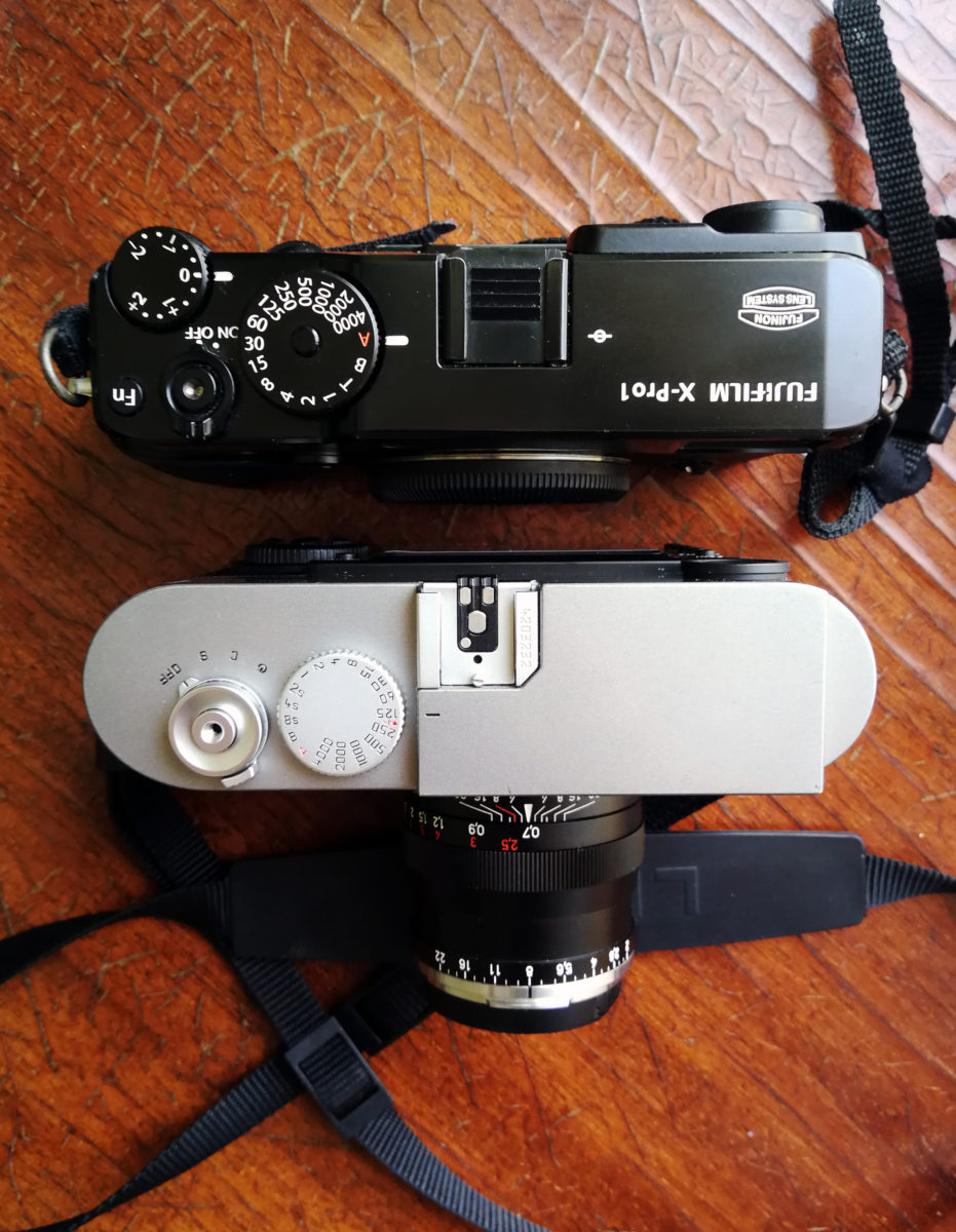 Leica m9, Fujifilm X-pro1